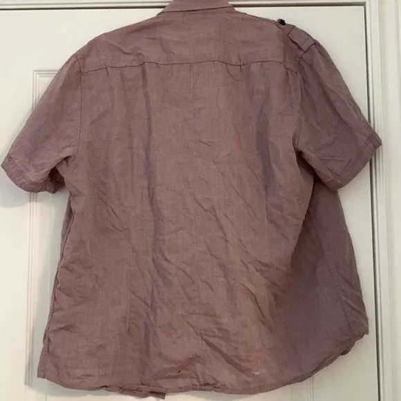 Rw&Co Pink Mens button down shirt - Picture 5 of 5